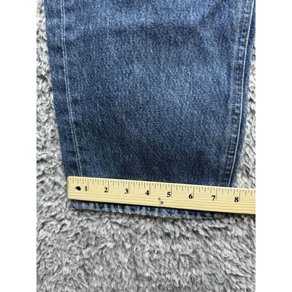 AGOLDE Mid Rise Loose Fit Jeans Size 28 Mid Wash Distressed - Picture 11 of 11